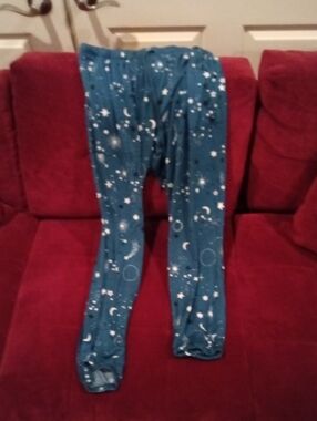 Kids Teal Star & Moon Pajama Pants - Cozy Sleepwear